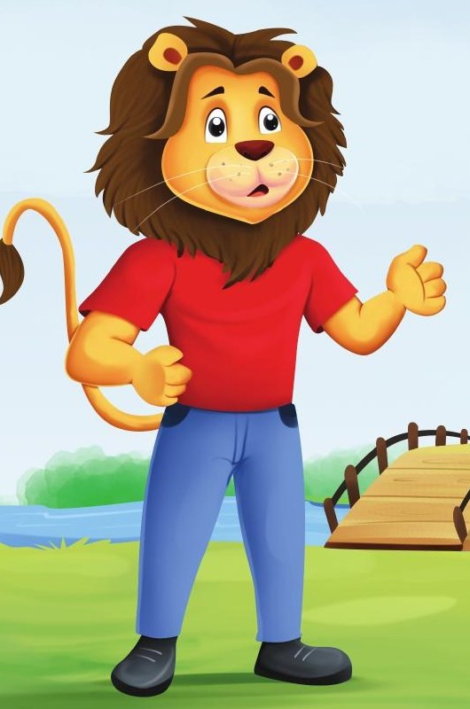 Milo, el leoncito de remera roja